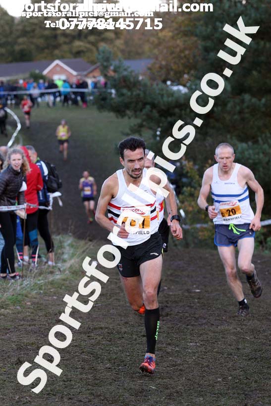 Senior mens National Cross Country Relay, Berry Hill Park, Mansfield. Photo:  David T. Hewitson/Sports for All Pics